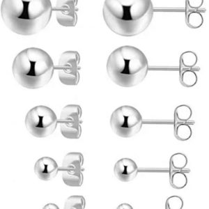set de aretes de plata