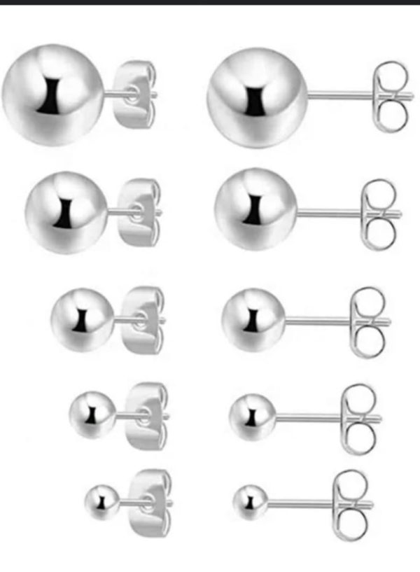 set de aretes de plata