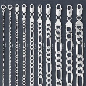 set de cadenas de plata