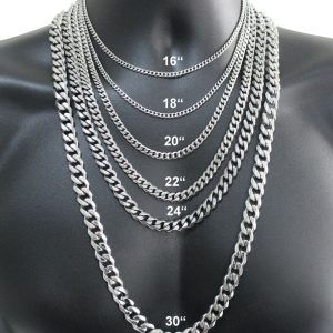 Set de cadenas de oro blanco para dama