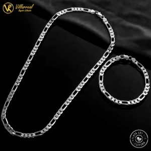 juego de cadena y pulsera de plata