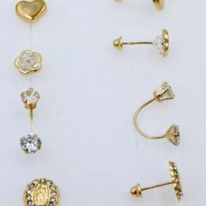 Set pack de aretes de oro